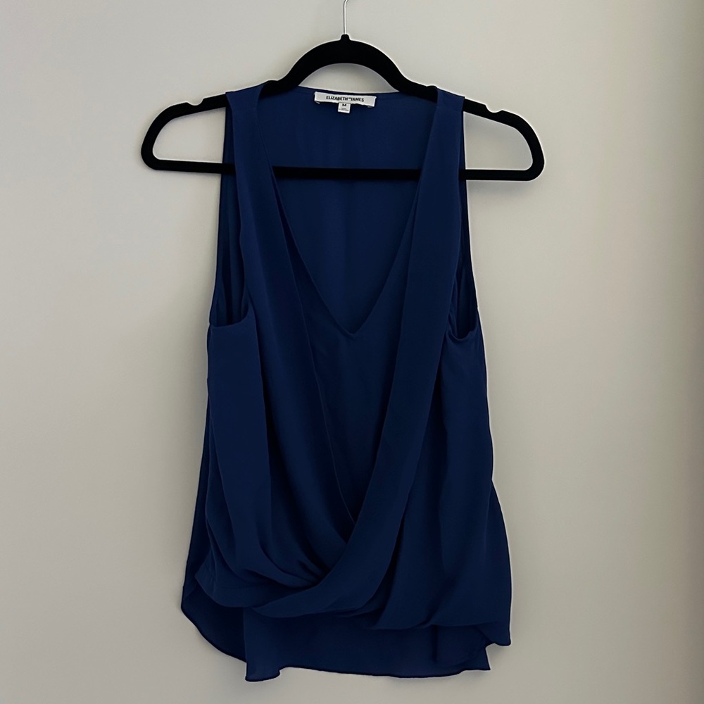 Elizabeth and James Deep Blue Tank Top